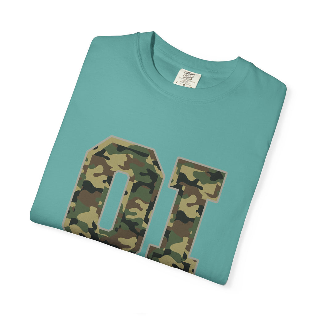 Camo 'OI' Graphic Tee — Military Camo Number Shirt (Organic Intelligence)