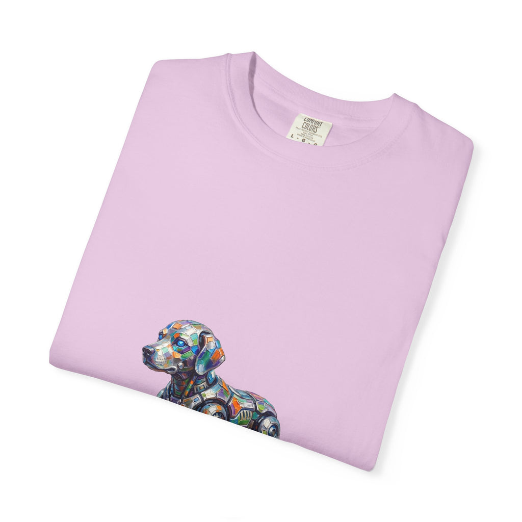 Robot Dog T‑Shirt — “My Emotional Support Human Is Offline Tee