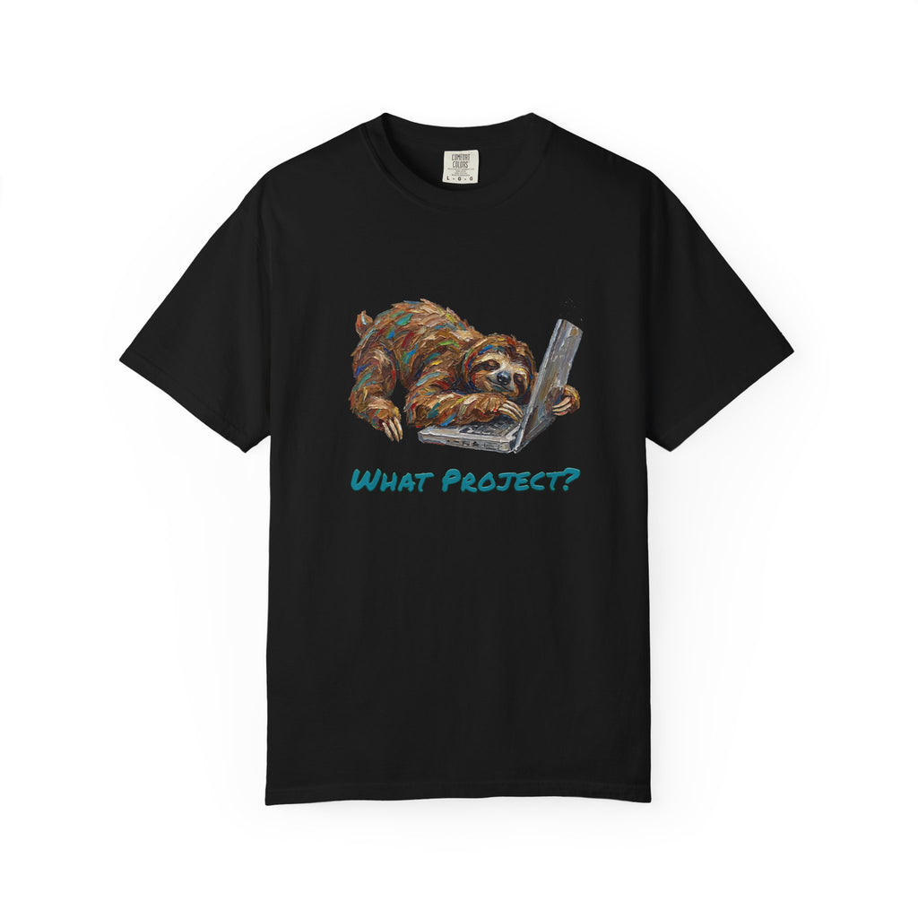 Sloth with Laptop Graphic Tee (What Project?)