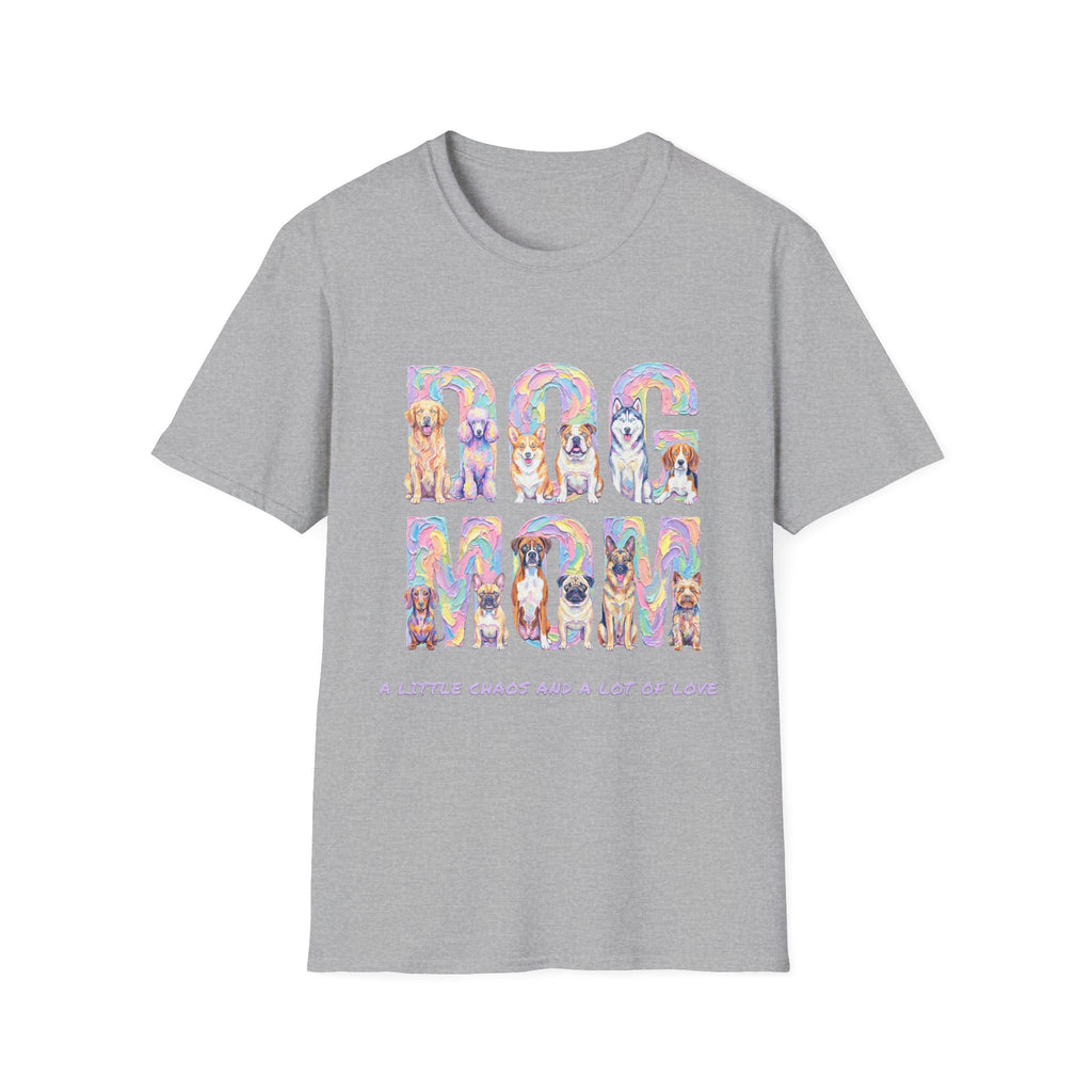 Dog Mom Pastel Soft T-Shirt (Dog Lover)