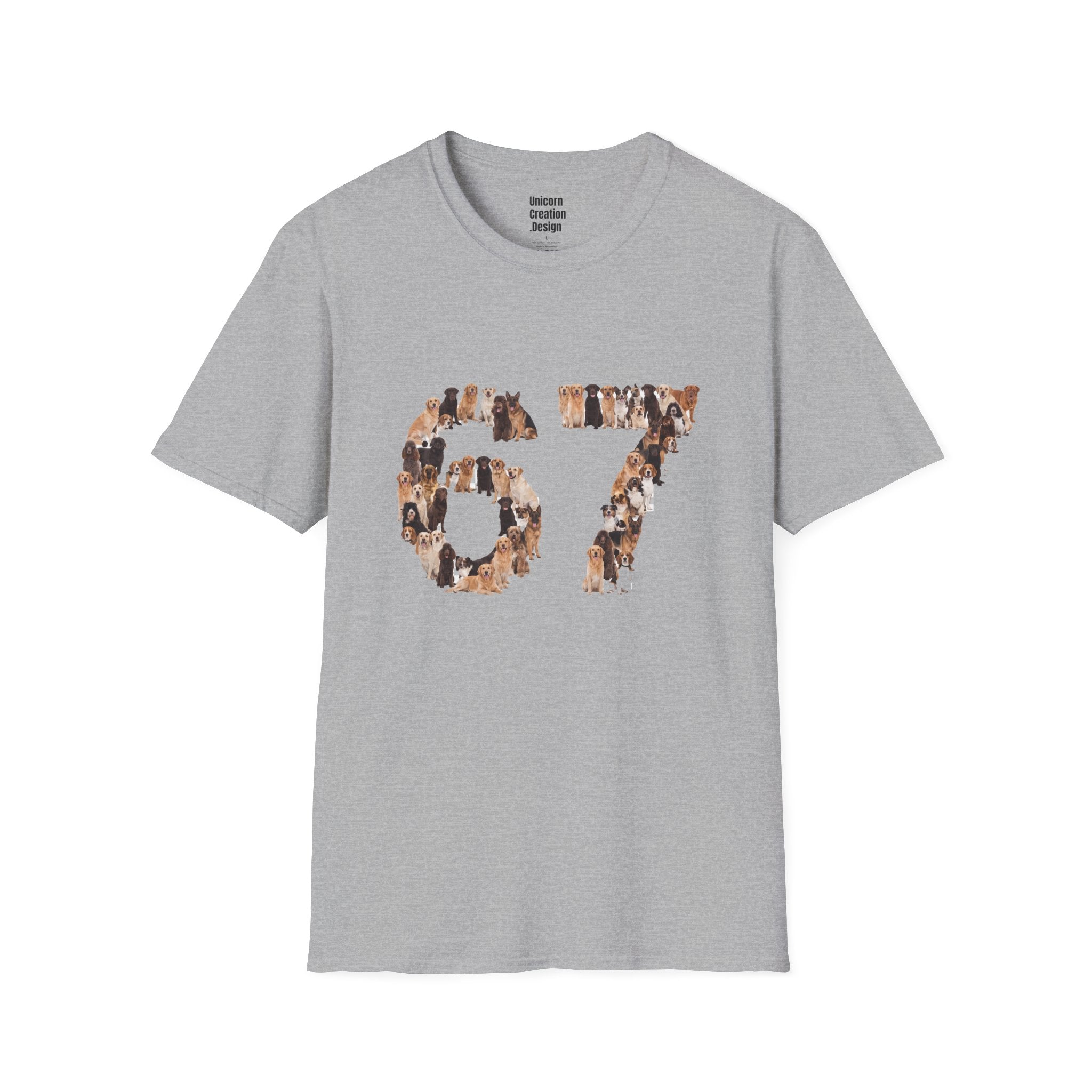 Dogs Number 67 Soft T-Shirt (Animal Lover)