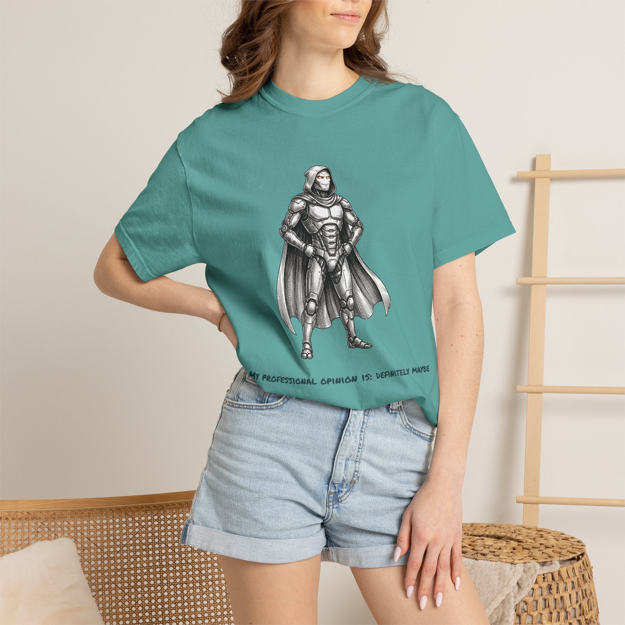 Robot Confident Graphic Tee — (Professional Opinion is Definite Maybe)