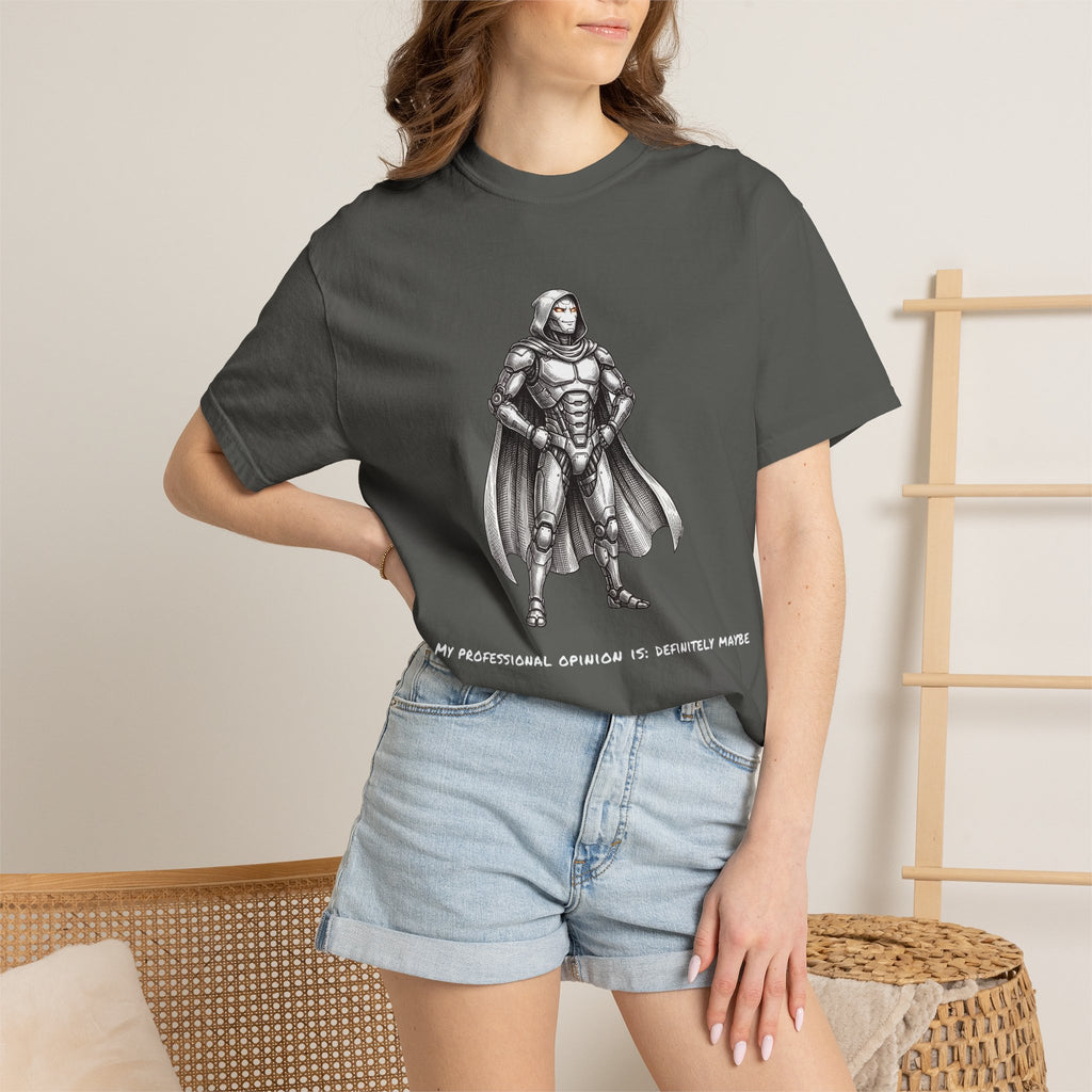 Robot Confident Graphic Tee — (Professional Opinion is Definite Maybe)