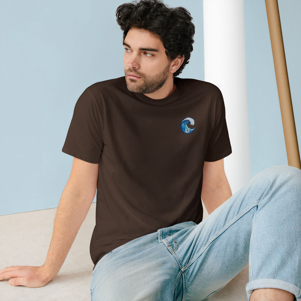 Organic Dog Surfing Graphic T-Shirt