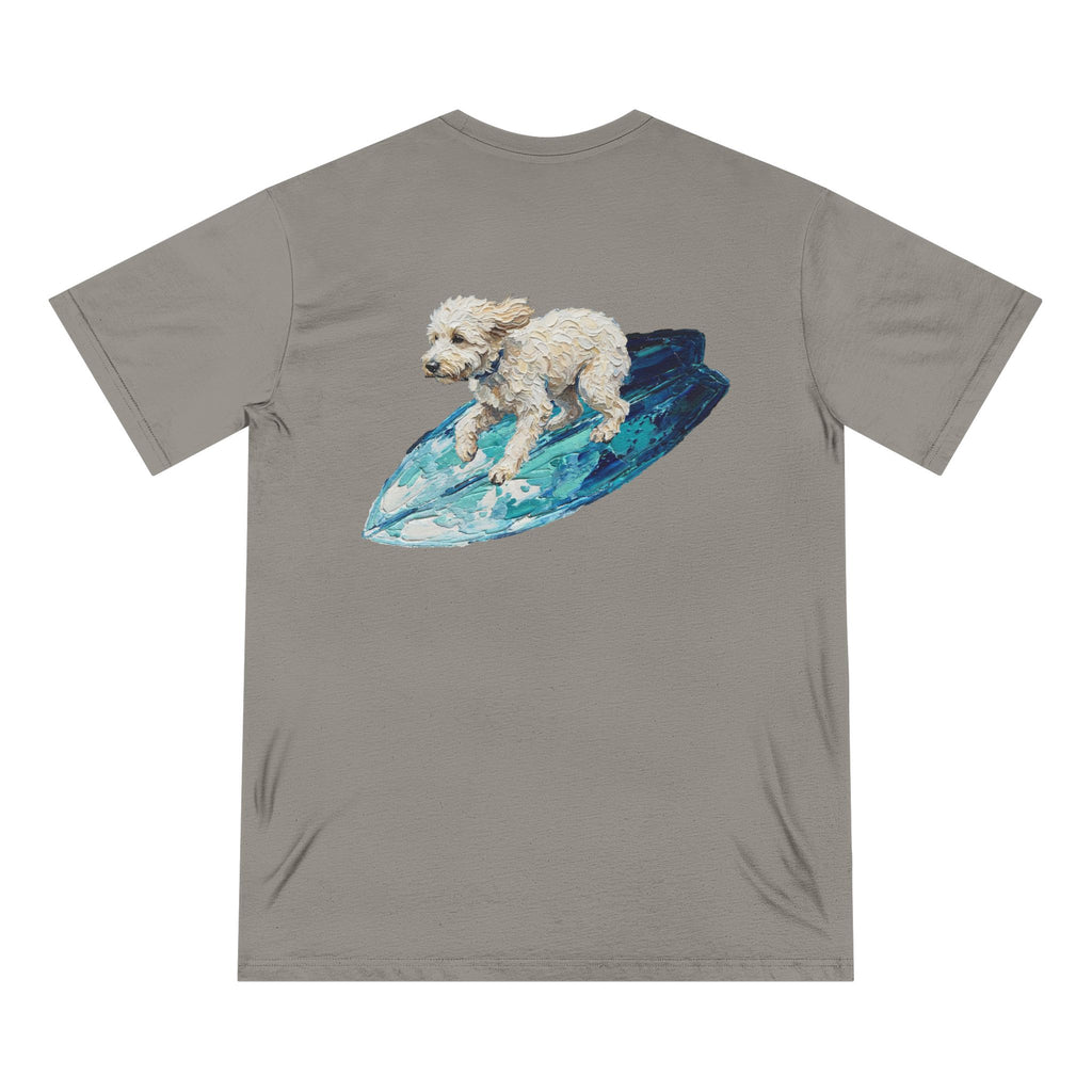 Organic Dog Surfing Graphic T-Shirt