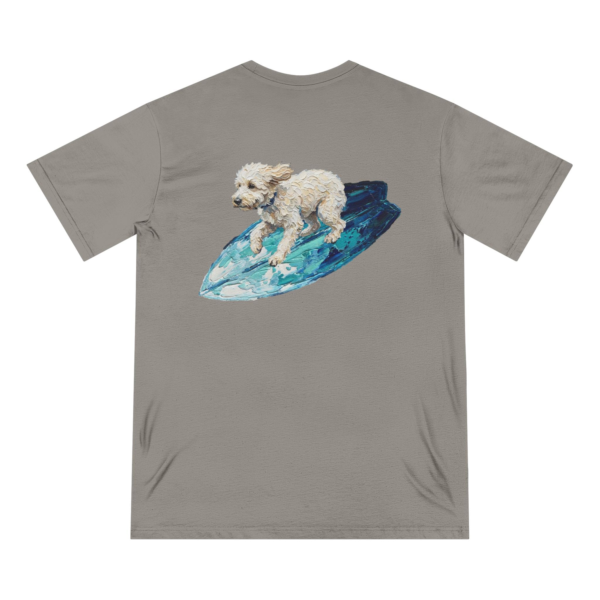 Organic Dog Surfing Graphic T-Shirt