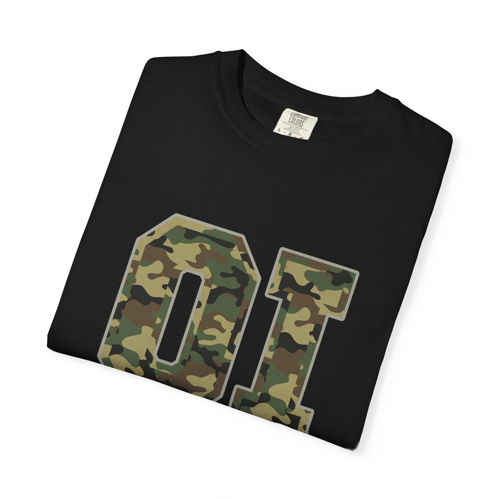 Camo 'OI' Graphic Tee — Military Camo Number Shirt (Organic Intelligence)