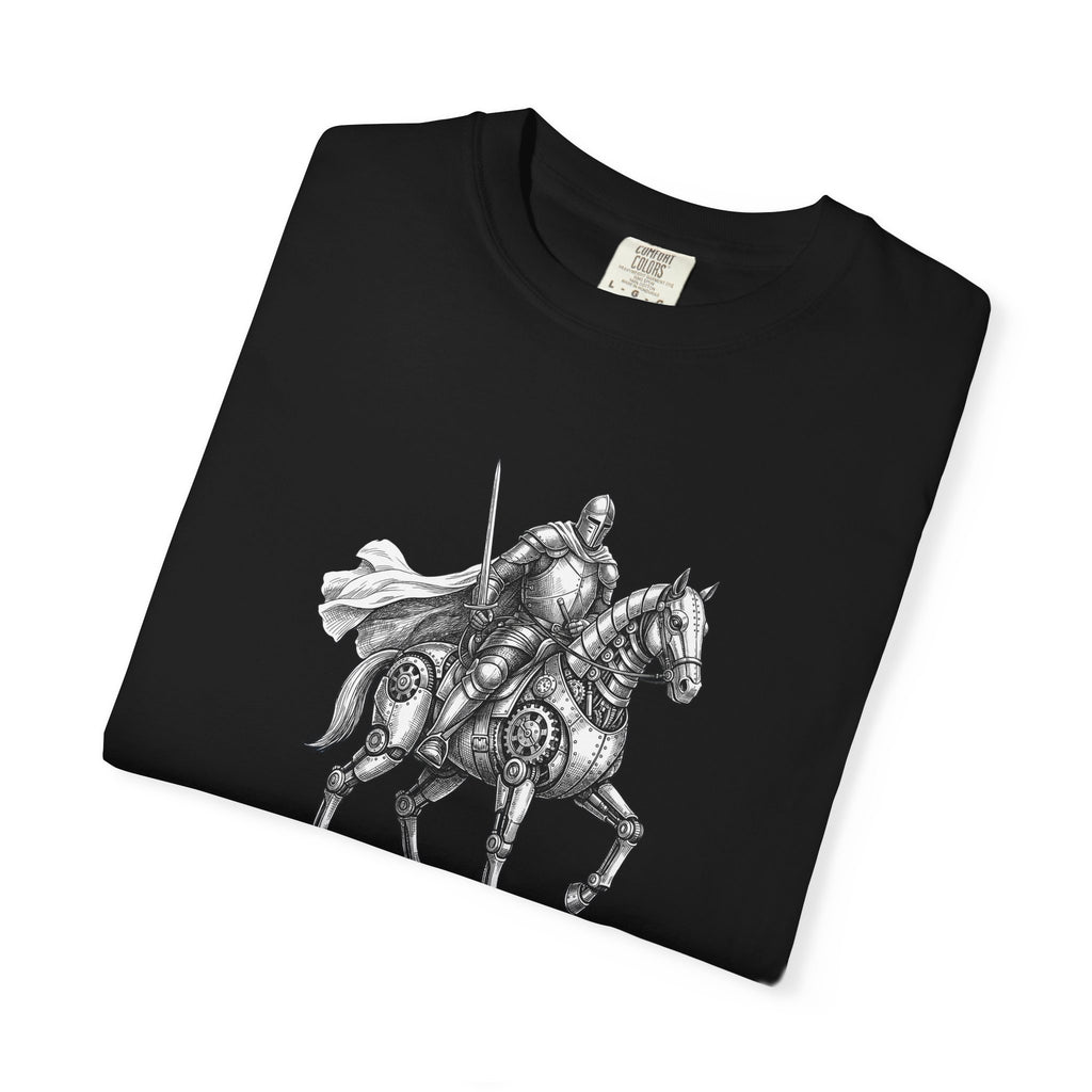 Knight & His Steed T‑Shirt — “This Quest Requires Charging Stations" Tee