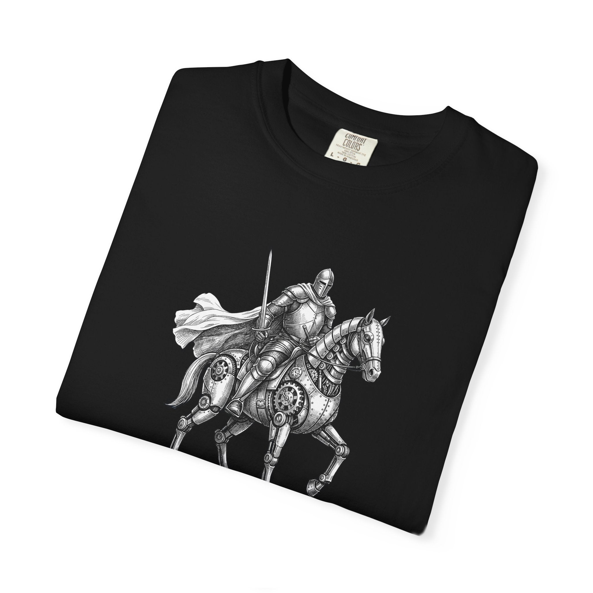 Knight & His Steed T‑Shirt — “This Quest Requires Charging Stations" Tee