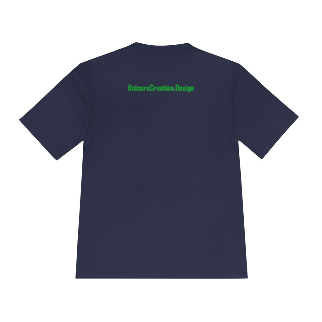 Sloth Performance Shirt — Colorful Animal Graphic Tee (I'll Be Down In 5 Minutes)