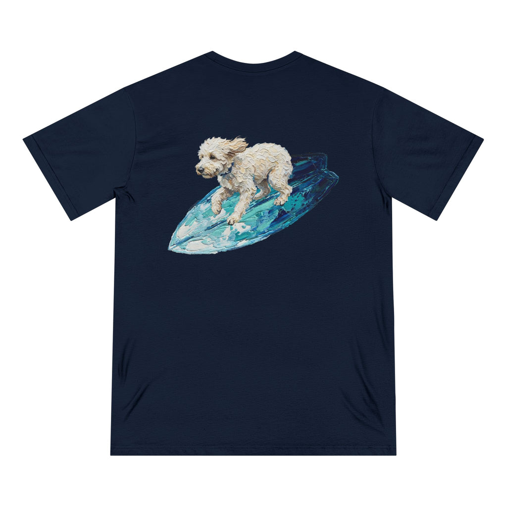 Organic Dog Surfing Graphic T-Shirt