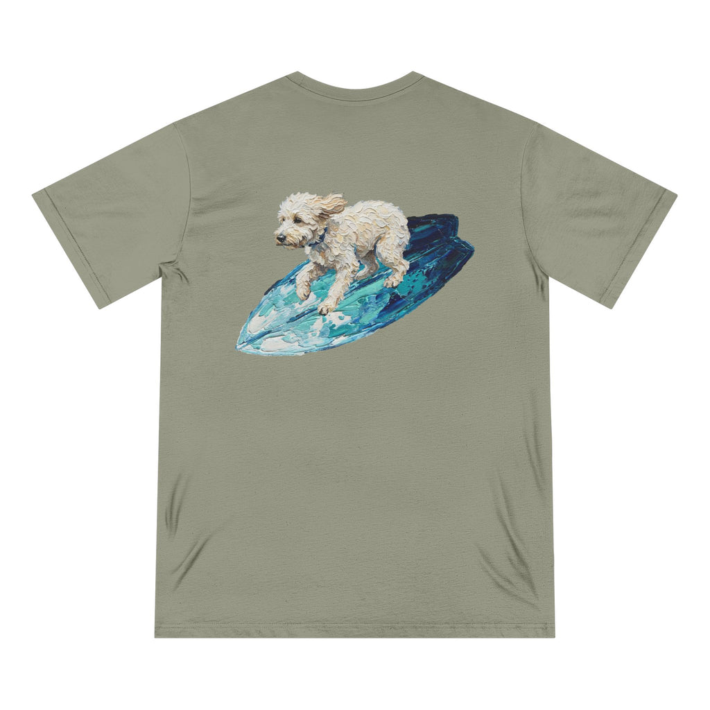 Organic Dog Surfing Graphic T-Shirt