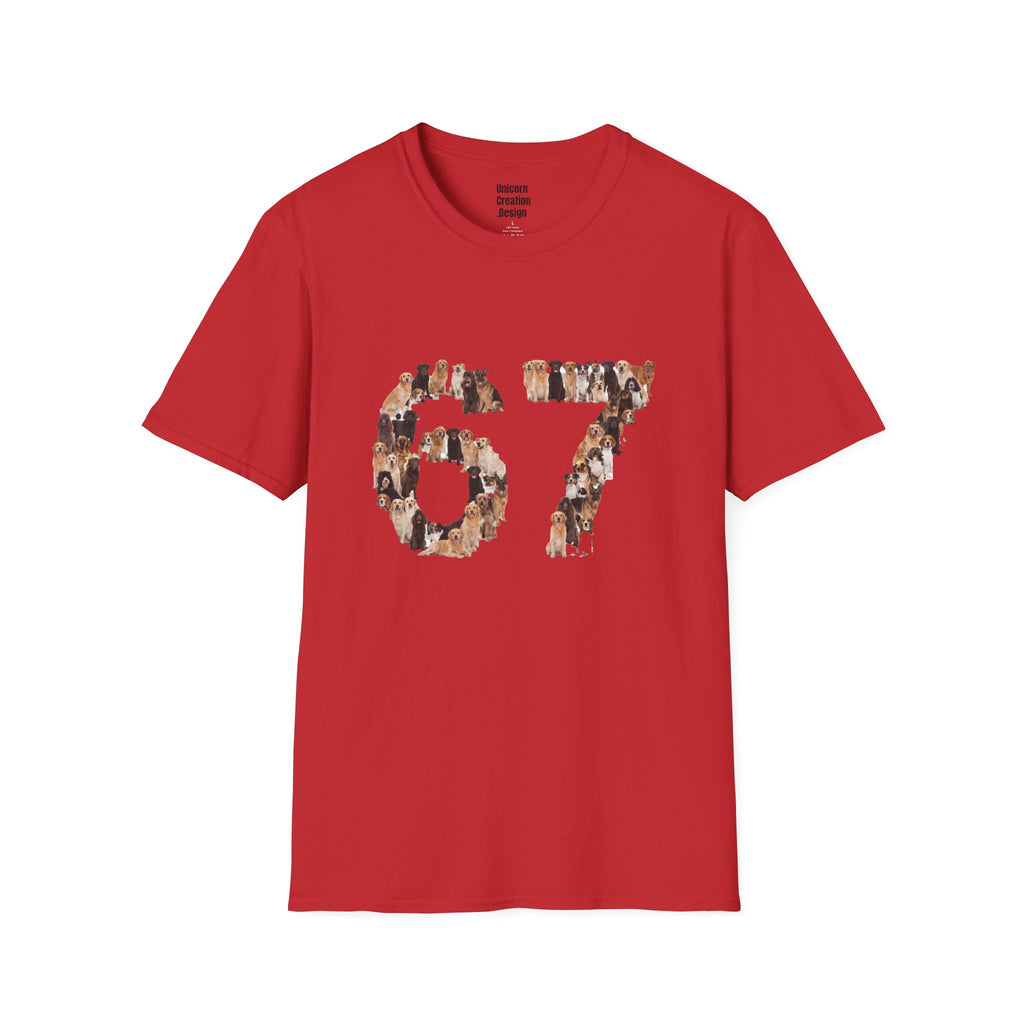 Dogs Number 67 Soft T-Shirt (Animal Lover)