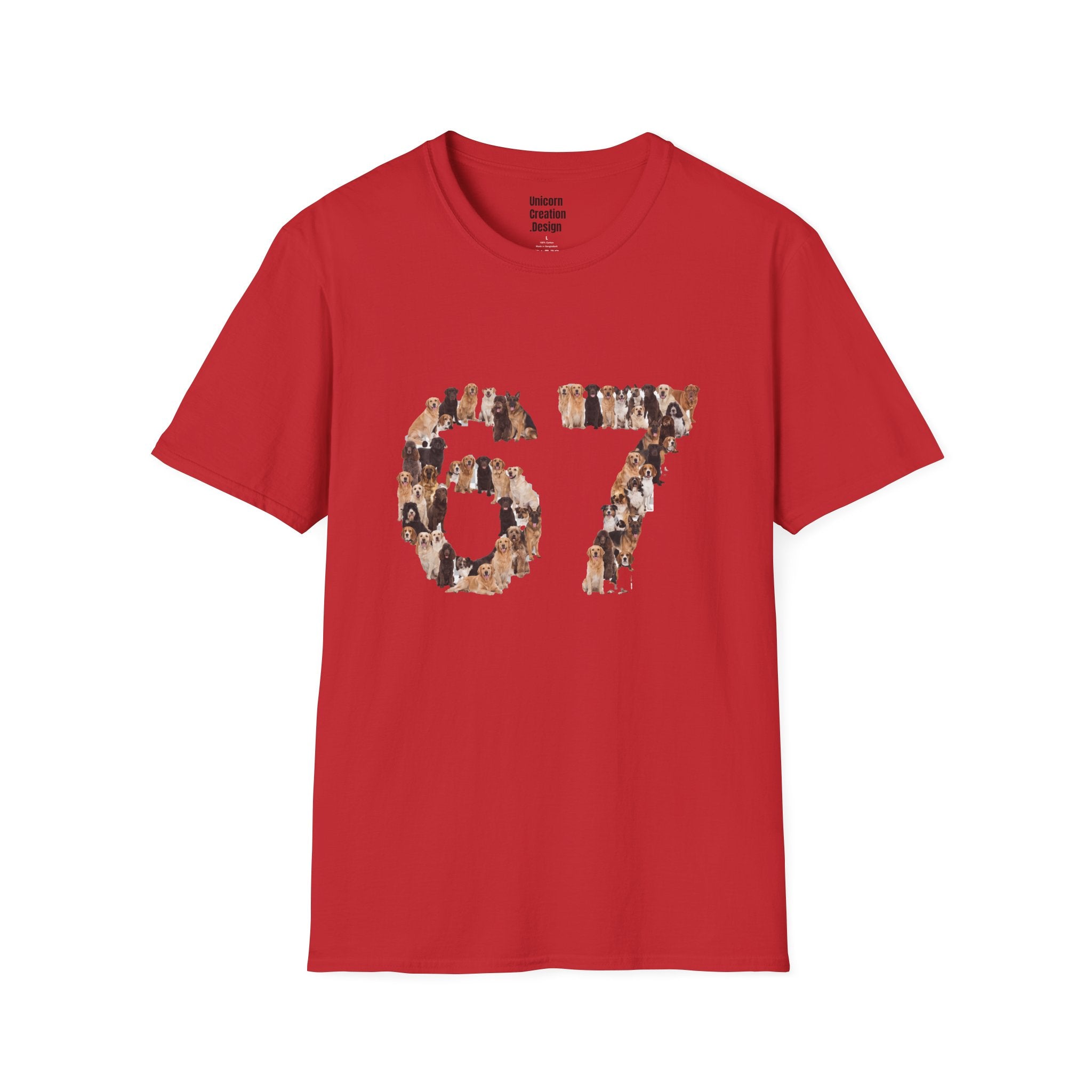 Dogs Number 67 Soft T-Shirt (Animal Lover)