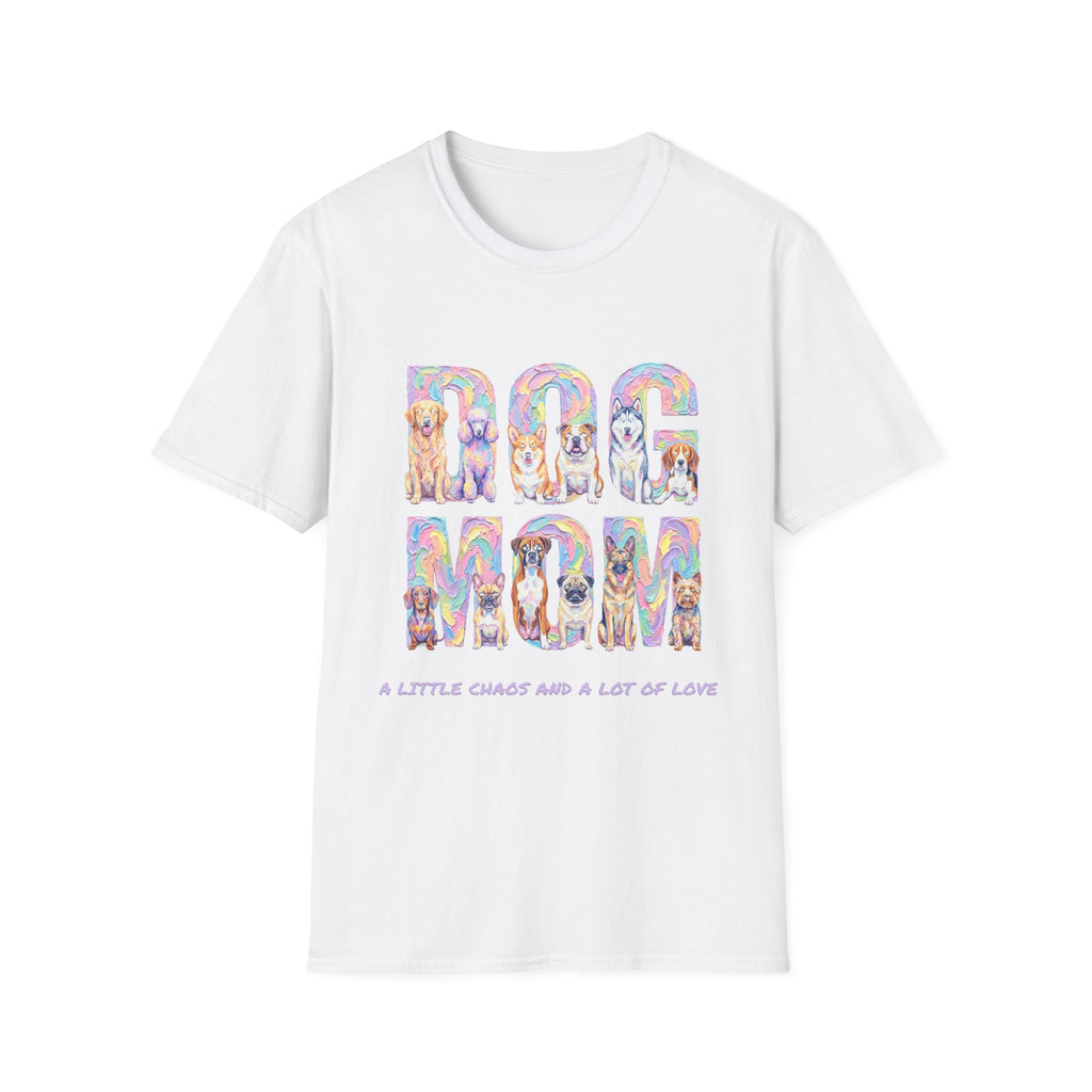 Dog Mom Pastel Soft T-Shirt (Dog Lover)