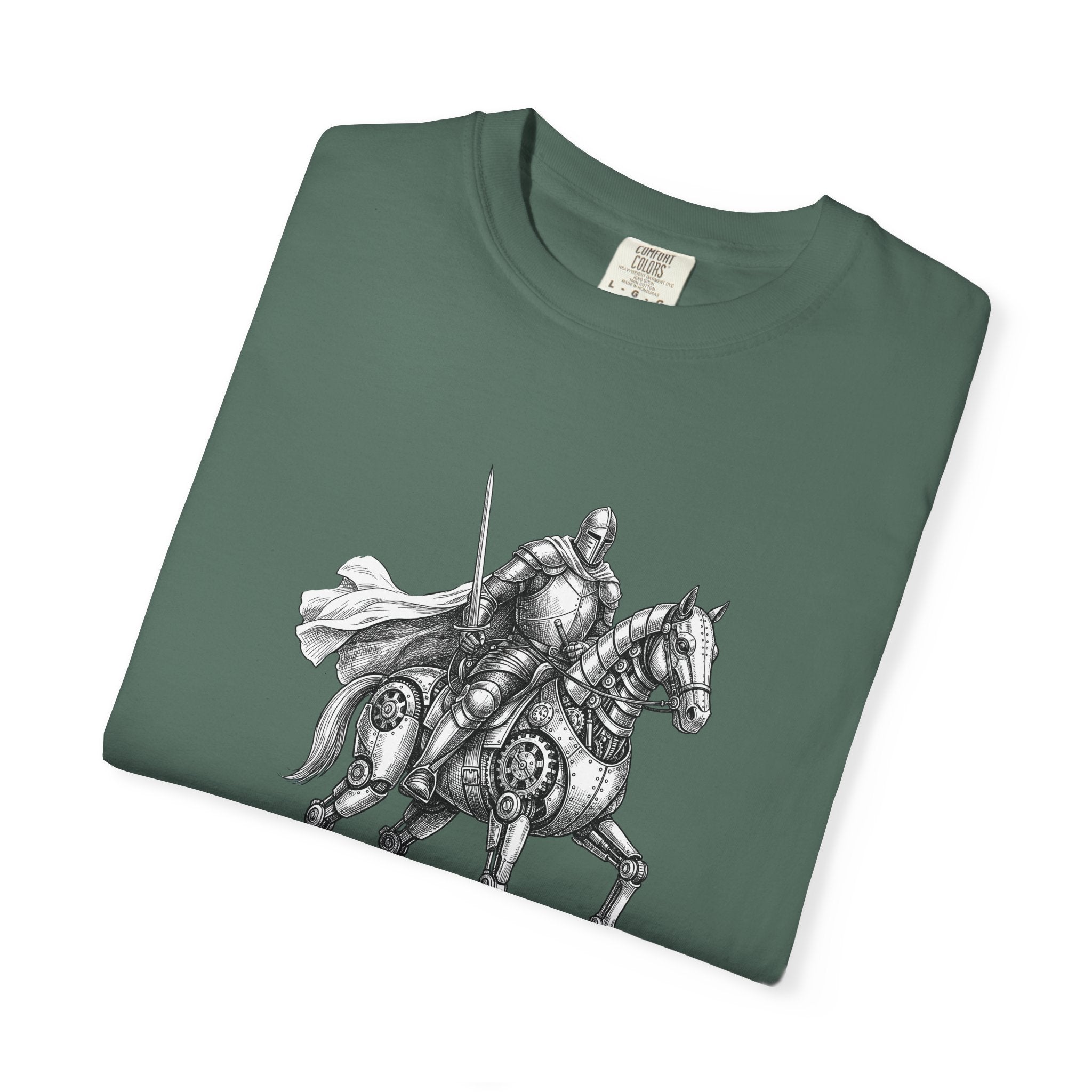 Knight & His Steed T‑Shirt — “This Quest Requires Charging Stations" Tee