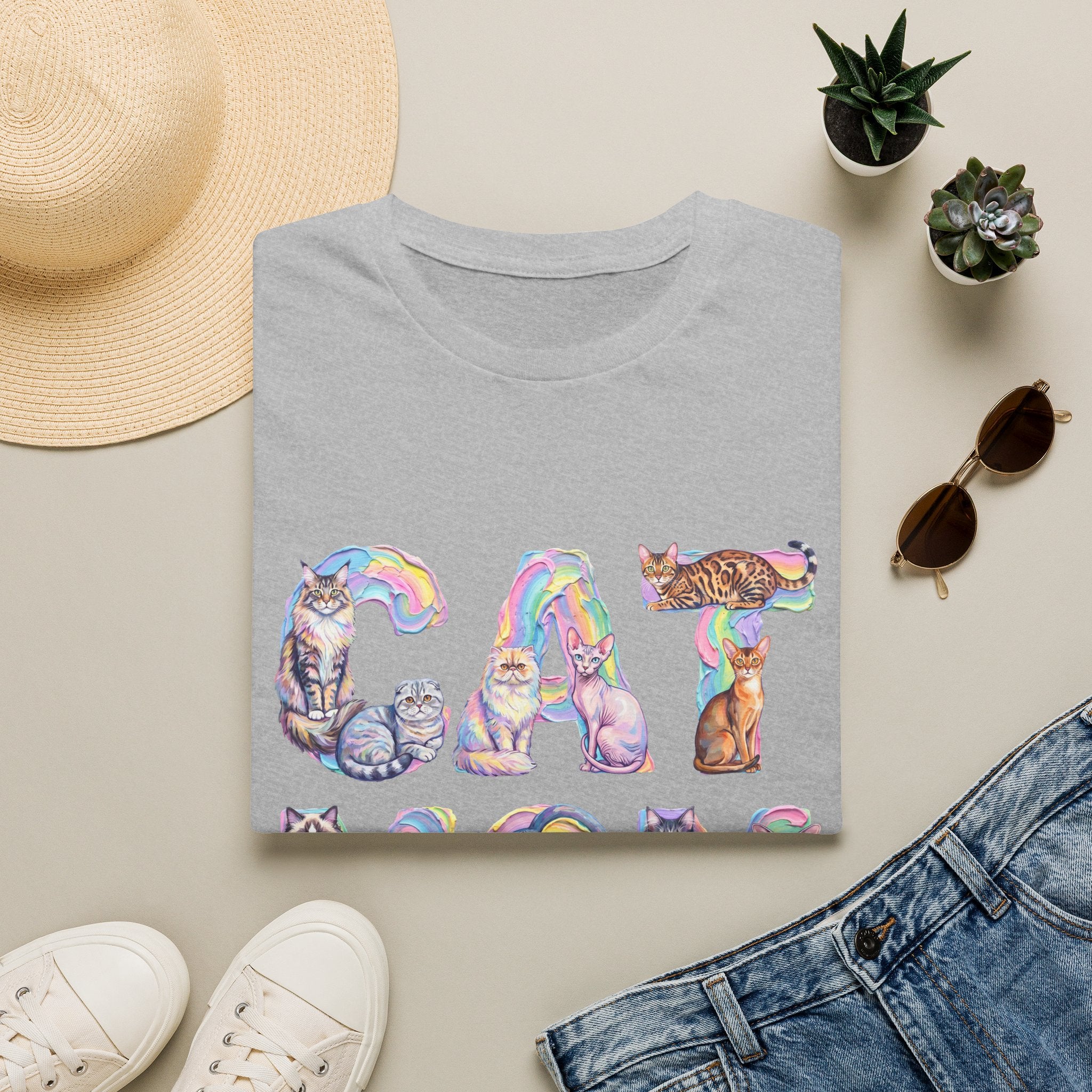 Cat Mom Pastel Soft T-Shirt (Cat Lover)
