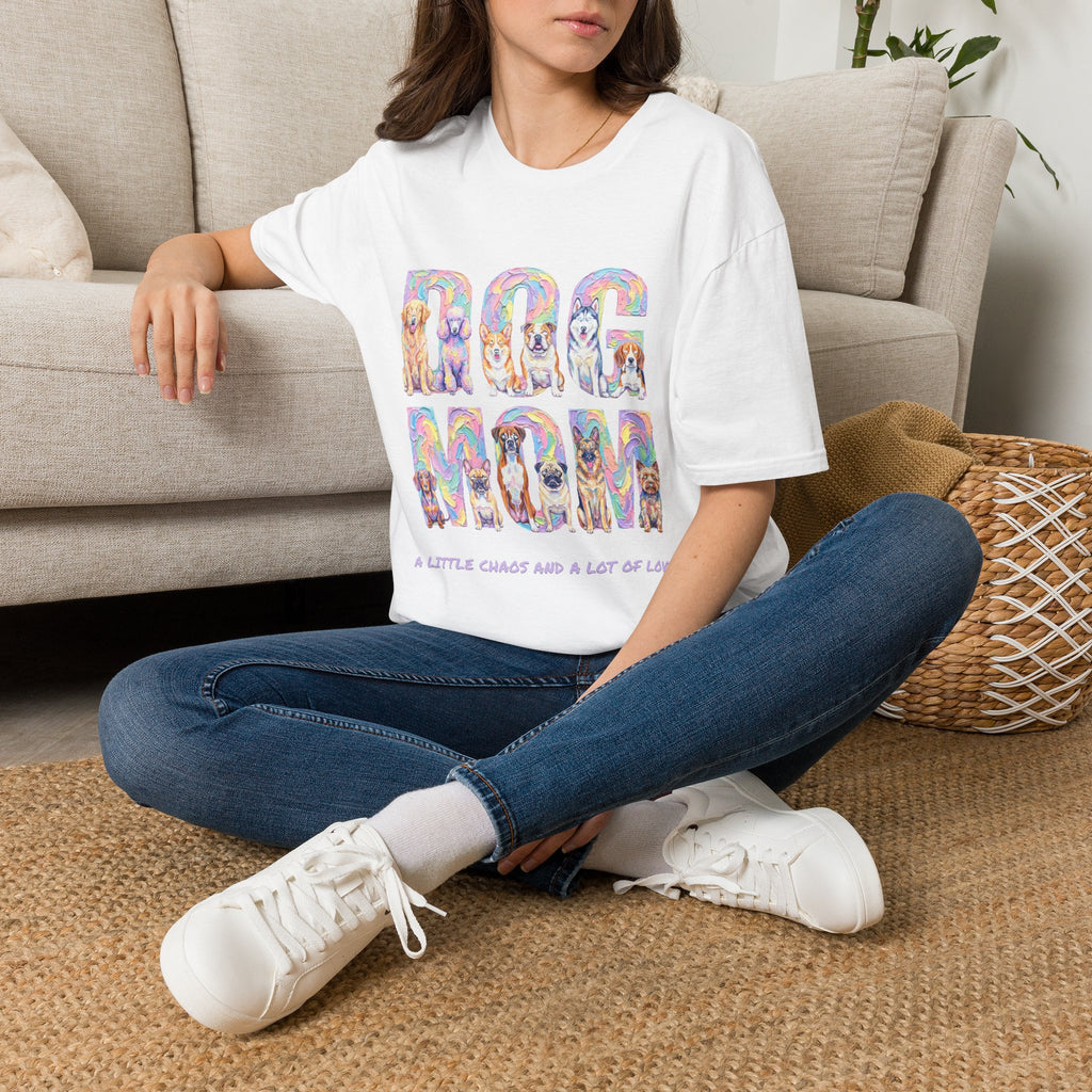 Dog Mom Pastel Soft T-Shirt (Dog Lover)