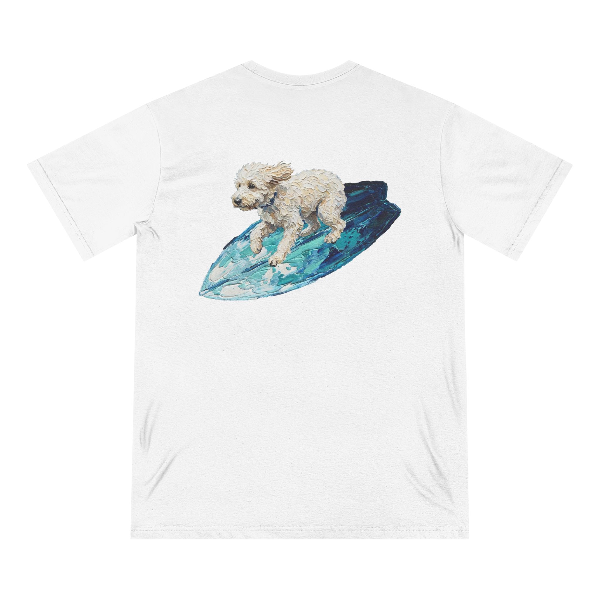 Organic Dog Surfing Graphic T-Shirt