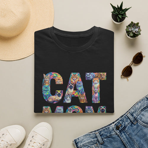 Cat Mom Vibrant Soft T-Shirt (Cat Lover)