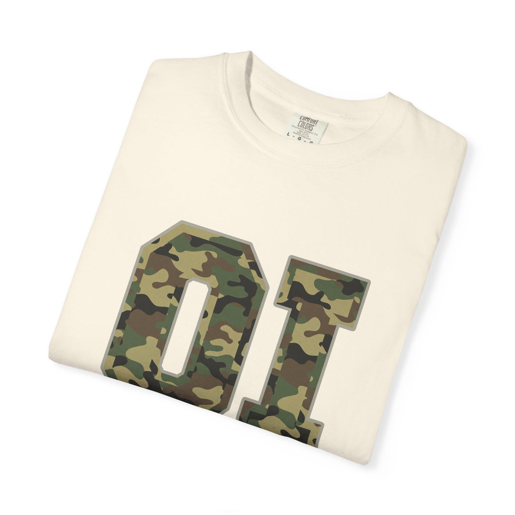 Camo 'OI' Graphic Tee — Military Camo Number Shirt (Organic Intelligence)
