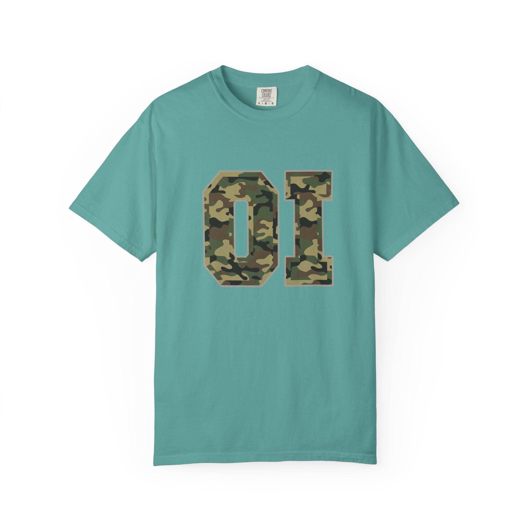Camo 'OI' Graphic Tee — Military Camo Number Shirt (Organic Intelligence)