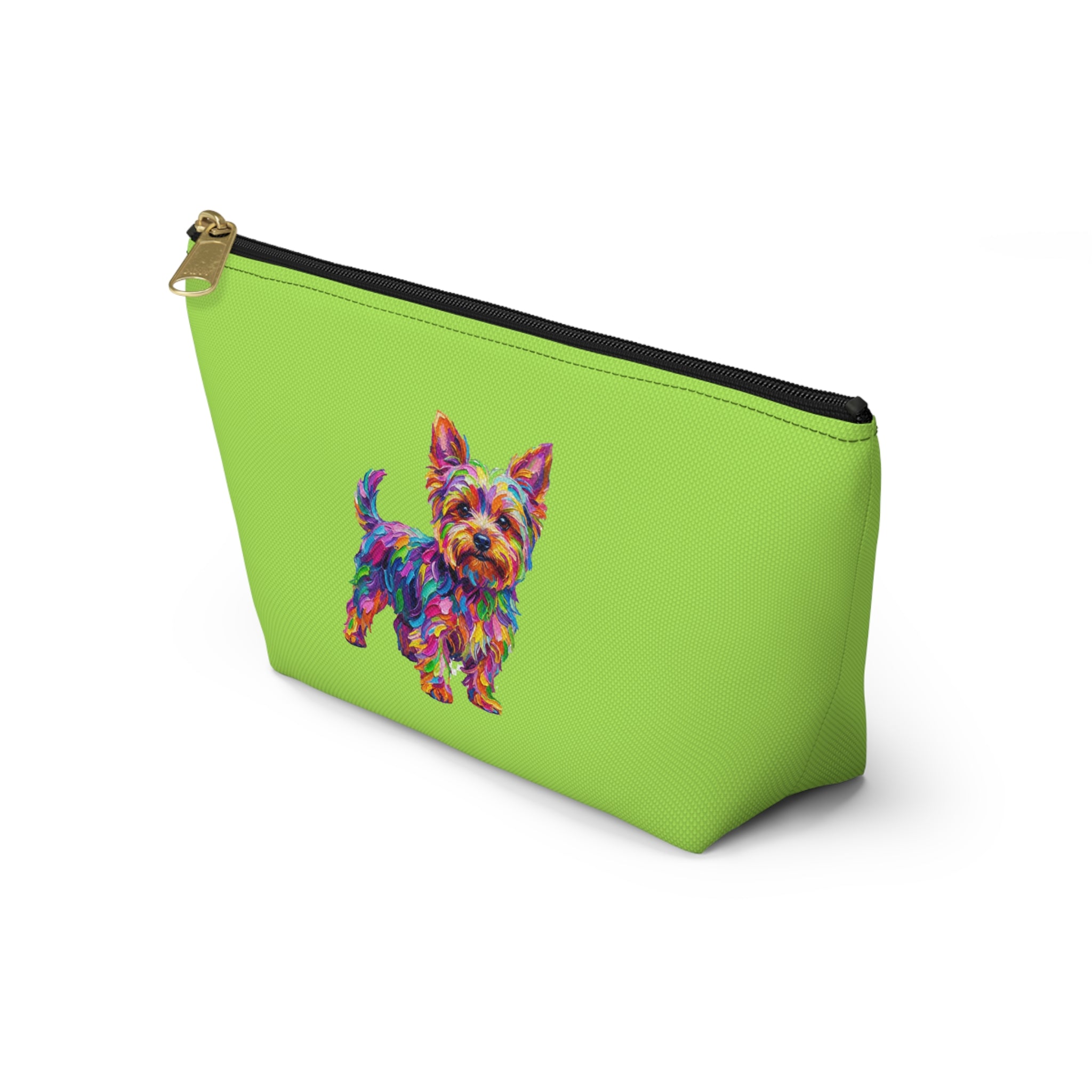 Vibrant Yorkie Accessory Pouch/Makeup Bag
