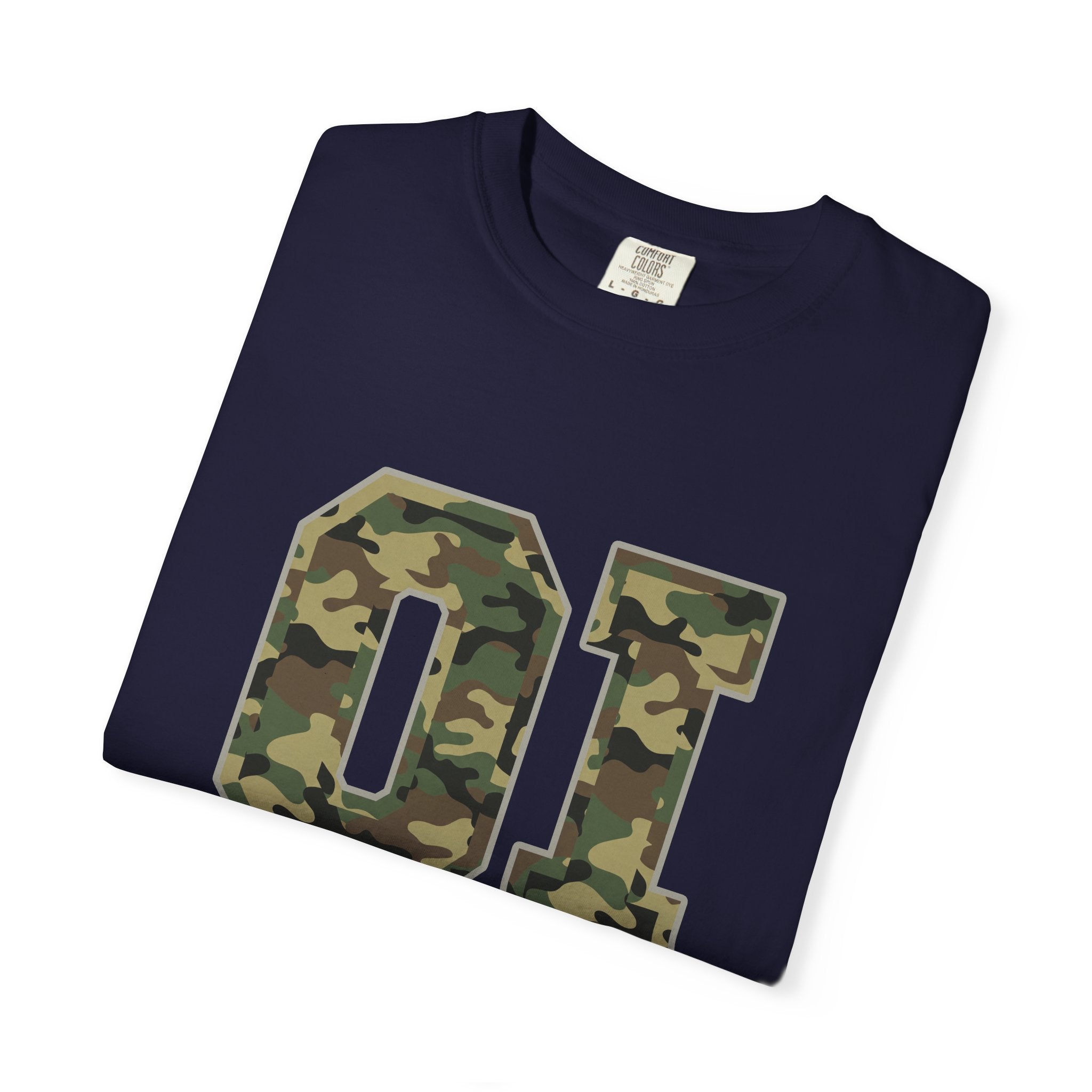 Camo 'OI' Graphic Tee — Military Camo Number Shirt (Organic Intelligence)