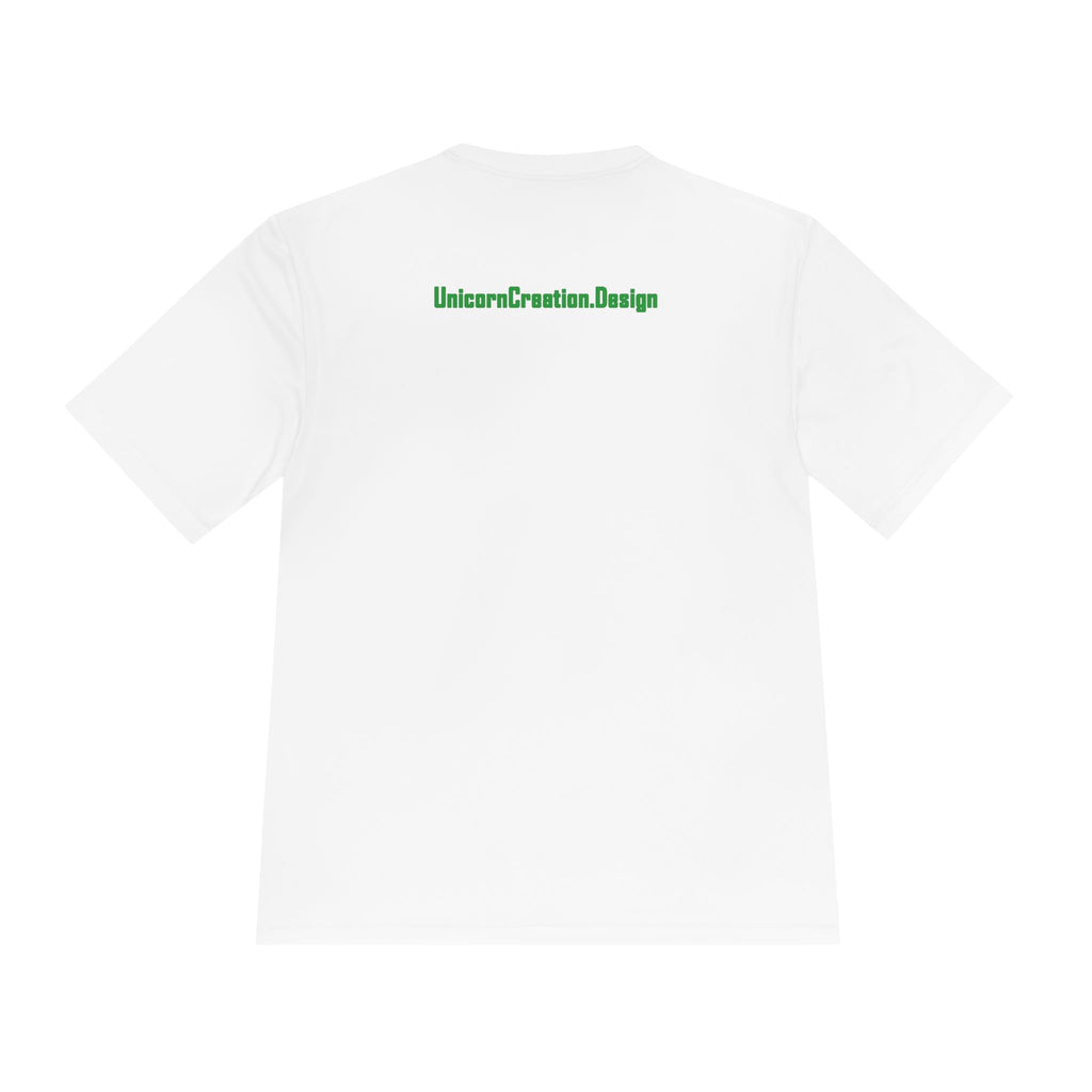 Mornings Are Evil Performance Shirt — Colorful Lazy Dog Graphic Tee