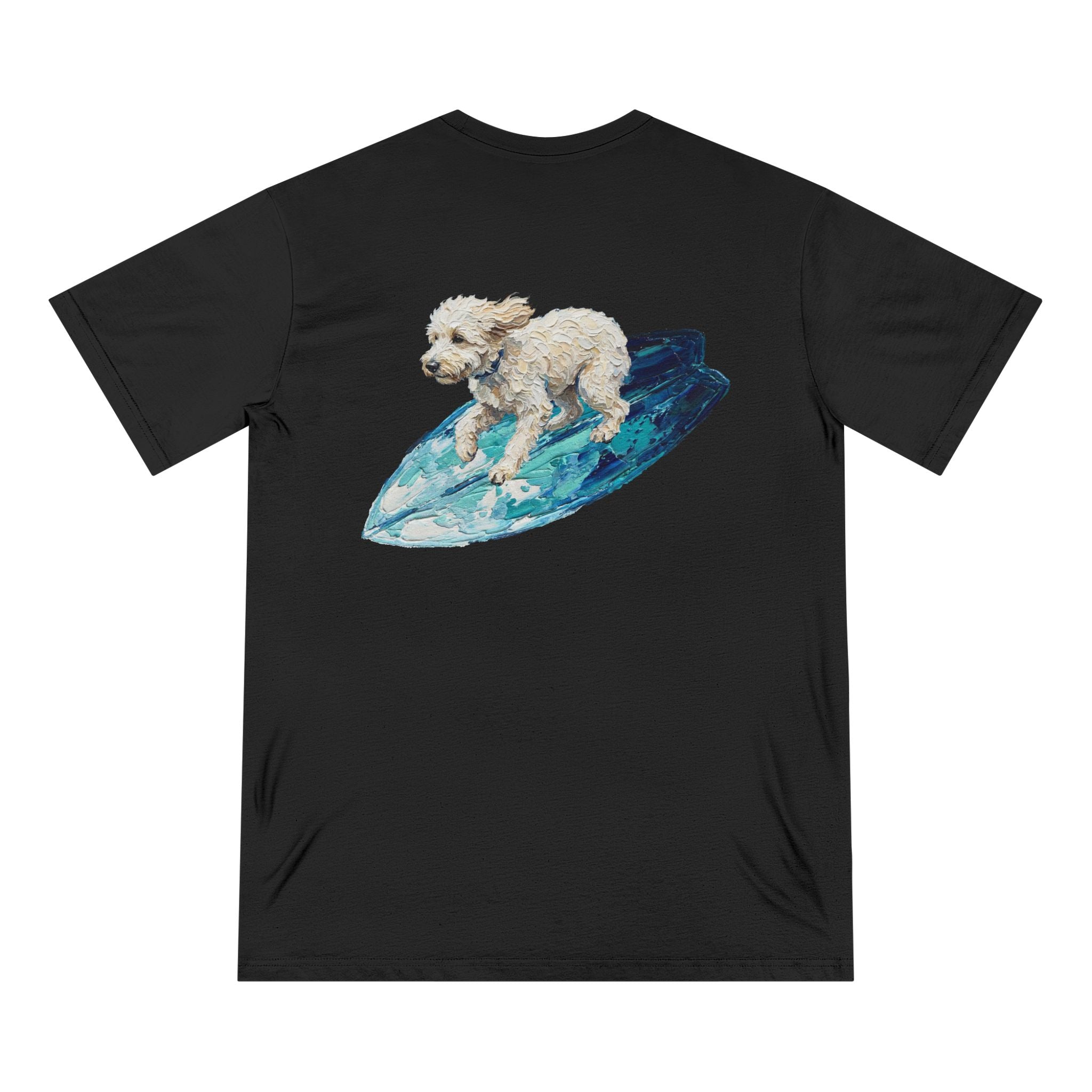 Organic Dog Surfing Graphic T-Shirt