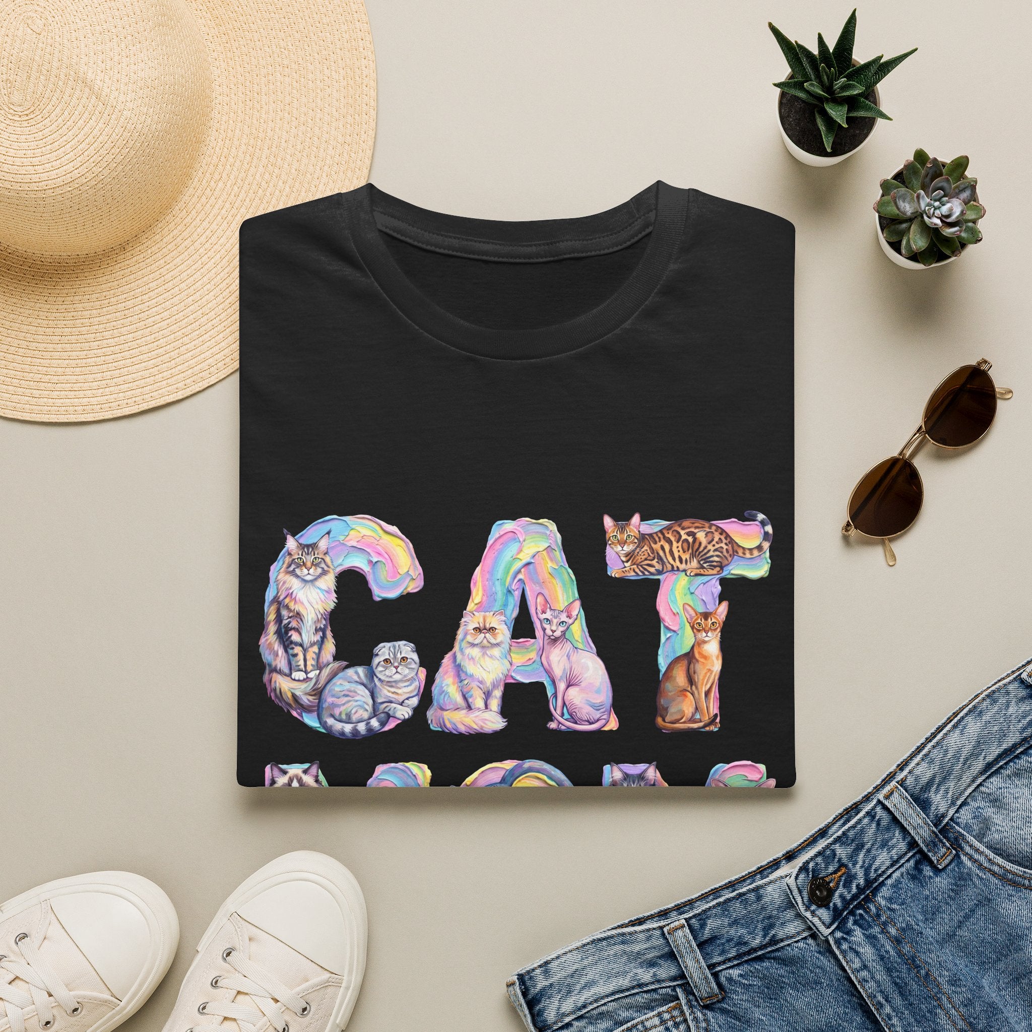 Cat Mom Pastel Soft T-Shirt (Cat Lover)