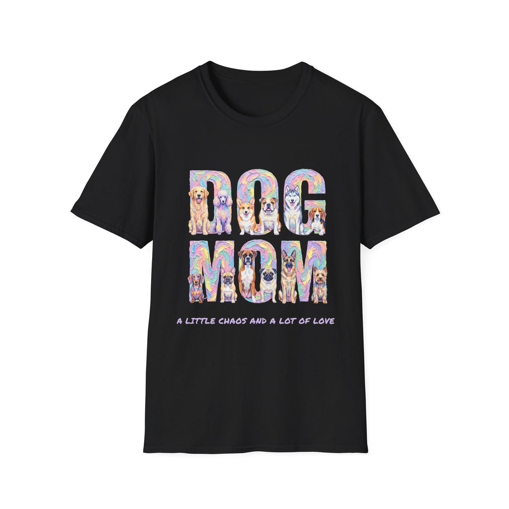 Dog Mom Pastel Soft T-Shirt (Dog Lover)