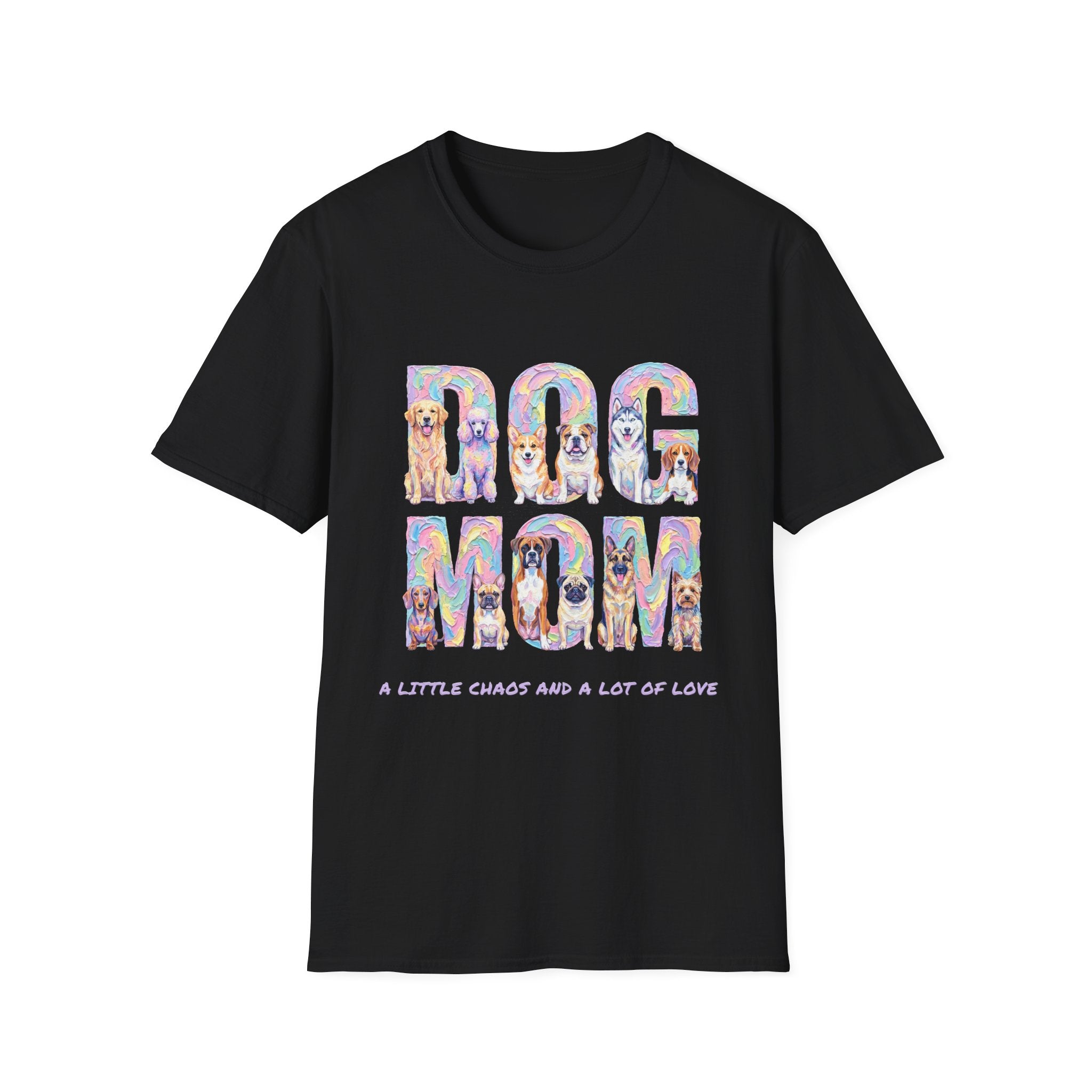 Dog Mom Pastel Soft T-Shirt (Dog Lover)