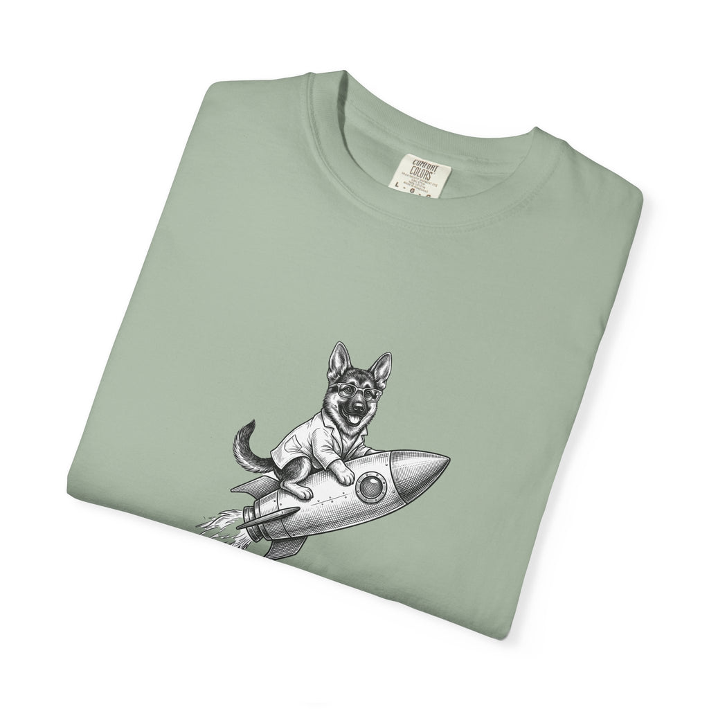 Dog on Rocket T-Shirt (Chill It’s Not Rocket Science Graphic Tee)