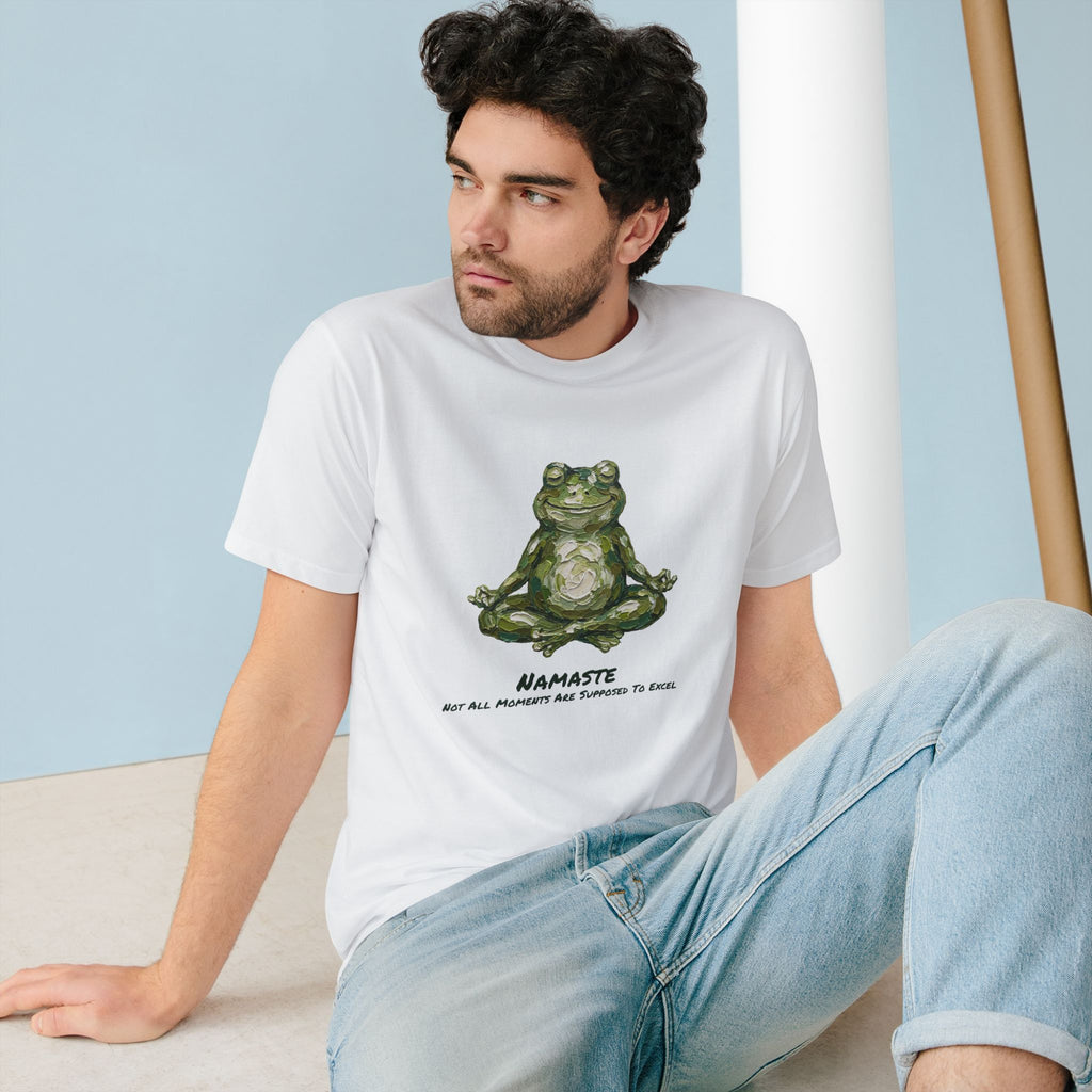 Organic Namaste Frog Graphic T-Shirt