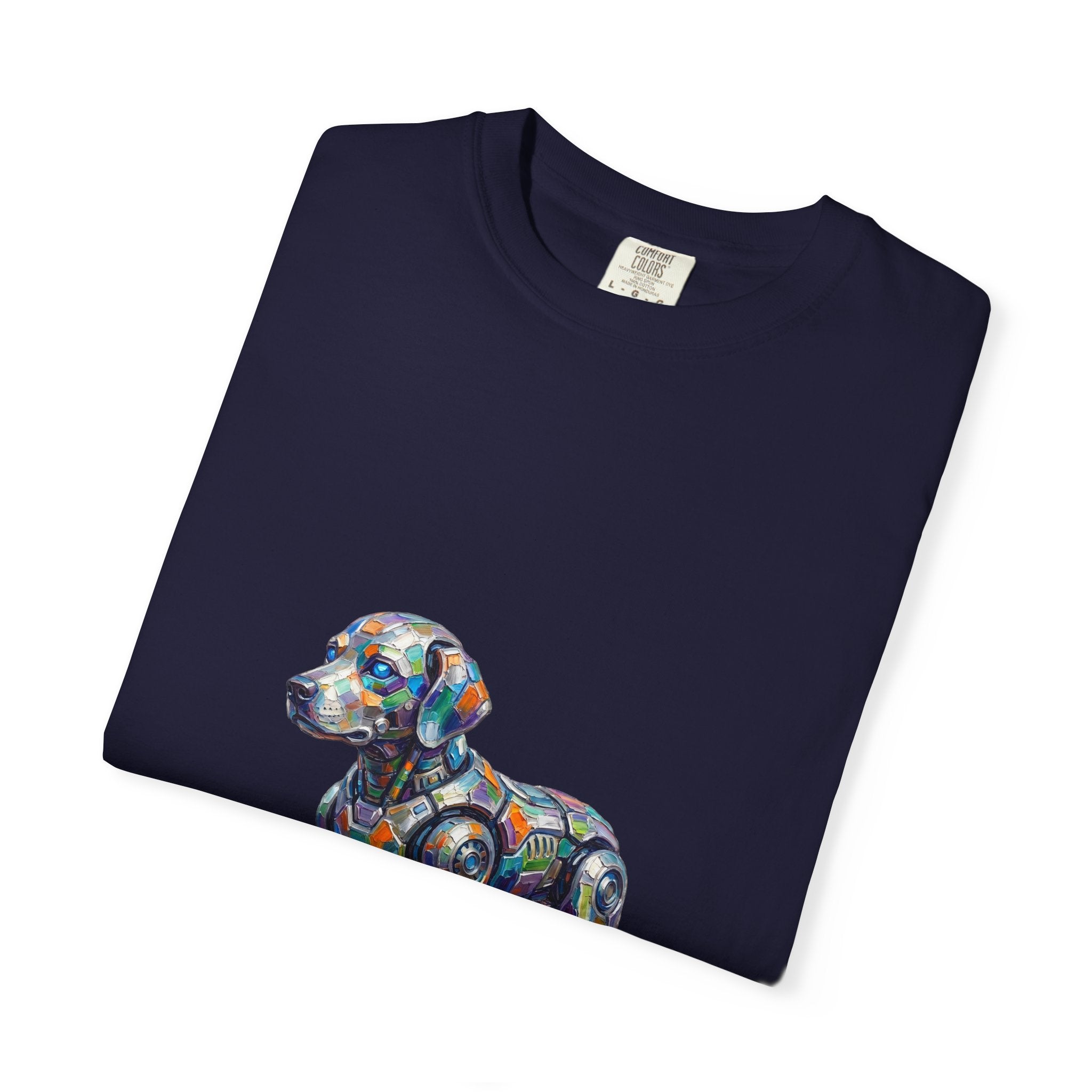 Robot Dog T‑Shirt — “My Emotional Support Human Is Offline Tee
